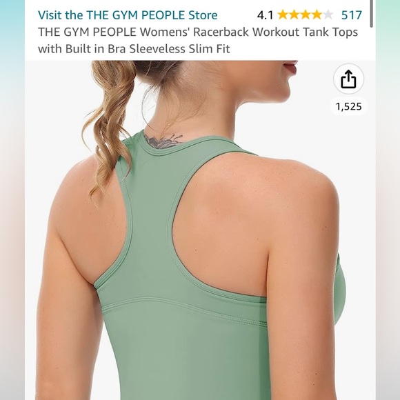 NWT THE GYM PEOPLE Racerback Workout Tank - Picture 15 of 15